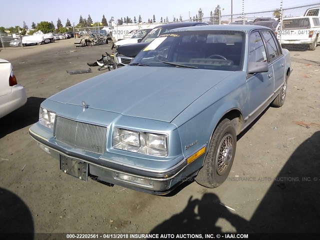 1G4NM69L7GM144346 - 1986 BUICK SOMERSET SKYLARK LIMITED Light Blue photo 2