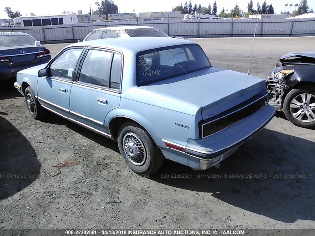 1G4NM69L7GM144346 - 1986 BUICK SOMERSET SKYLARK LIMITED Light Blue photo 3