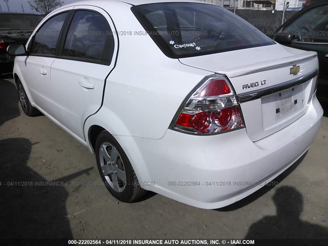 KL1TD5DE0BB245139 - 2011 CHEVROLET AVEO LS/LT 白色 照片 3