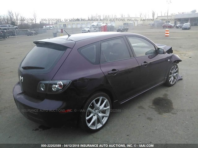 JM1BK343771669587 - 2007 MAZDA 3 HATCHBACK PURPLE photo 4