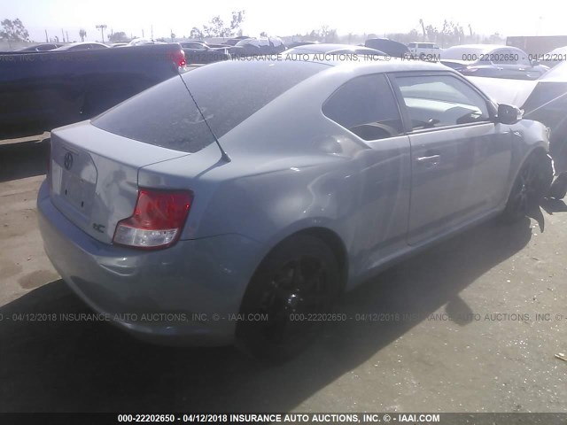 JTKJF5C77B3009300 - 2011 TOYOTA SCION TC 灰色 照片 4