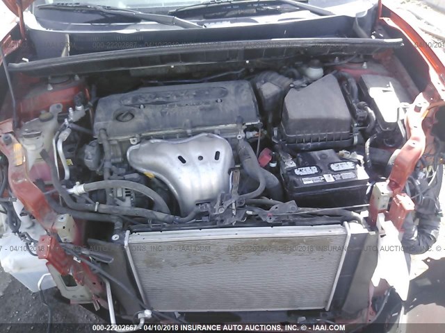 JTLZE4FE1CJ007688 - 2012 TOYOTA SCION XB ORANGE photo 10