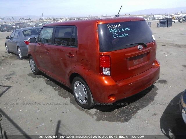 JTLZE4FE1CJ007688 - 2012 TOYOTA SCION XB ORANGE photo 3