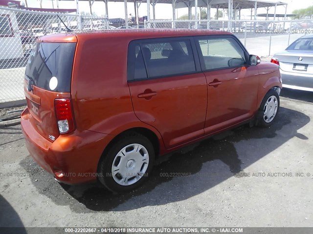 JTLZE4FE1CJ007688 - 2012 TOYOTA SCION XB ORANGE photo 4
