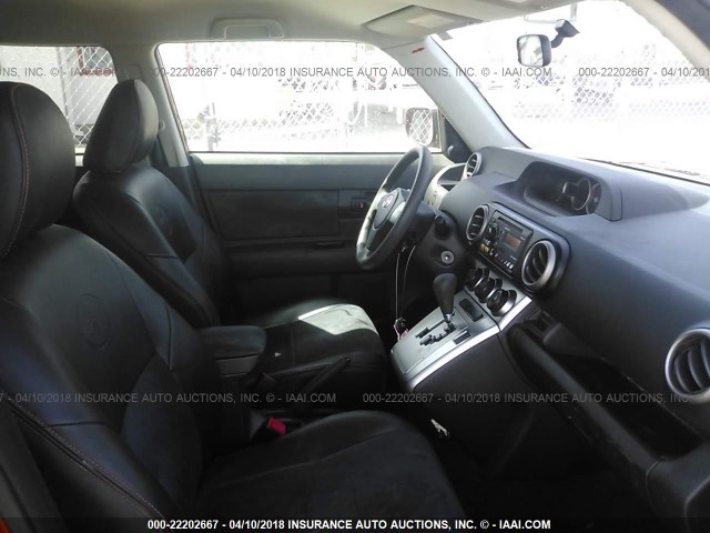 JTLZE4FE1CJ007688 - 2012 TOYOTA SCION XB ORANGE photo 5