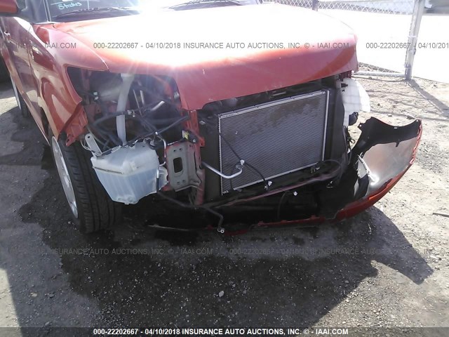 JTLZE4FE1CJ007688 - 2012 TOYOTA SCION XB ORANGE photo 6