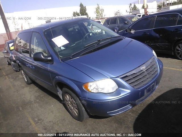 2A4GP44RX7R302206 - 2007 CHRYSLER TOWN & COUNTRY LX BLUE photo 1