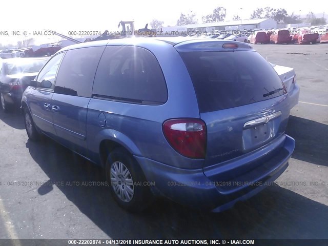 2A4GP44RX7R302206 - 2007 CHRYSLER TOWN & COUNTRY LX BLUE photo 3