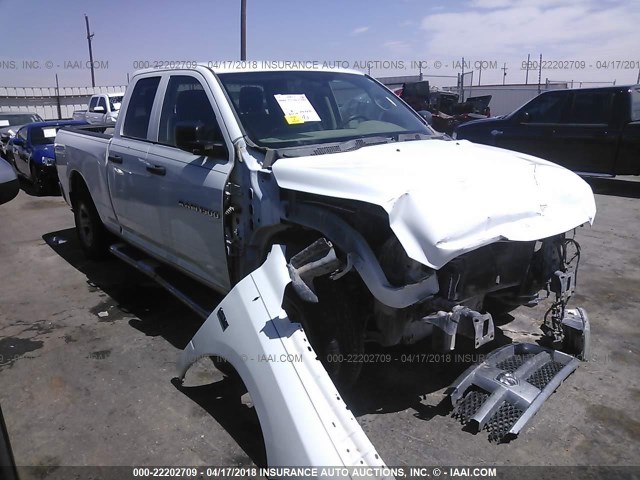 1C6RD7FT6CS345023 - 2012 DODGE RAM 1500 ST WHITE photo 1