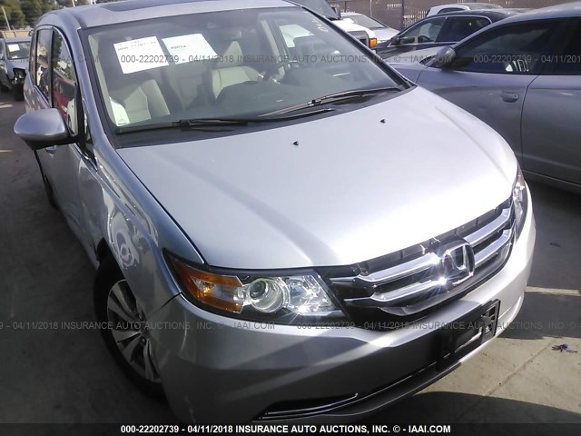 5FNRL5H6XFB101321 - 2015 HONDA ODYSSEY EXL SILVER photo 1