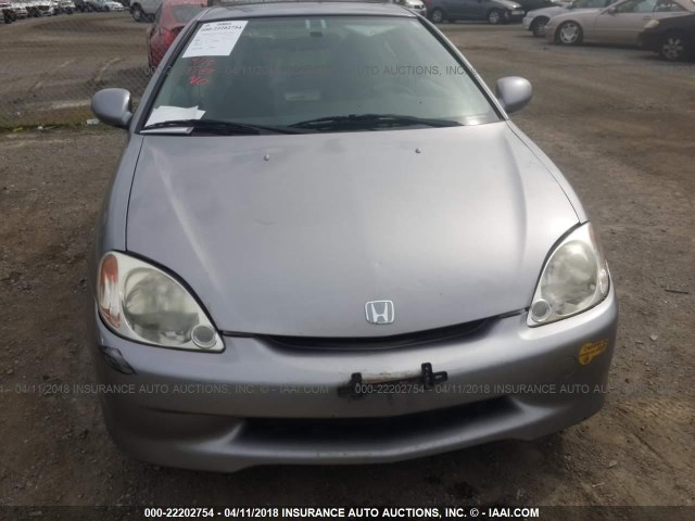 JHMZE14751T002962 - 2001 HONDA INSIGHT SILVER photo 6