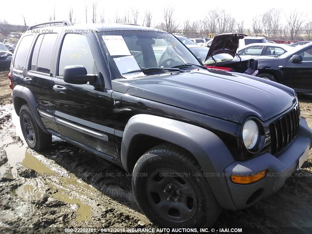 1J4GL48K13W516933 - 2003 JEEP LIBERTY SPORT/FREEDOM BLACK photo 6