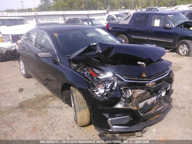 1G1ZB5ST2GF299951 - 2016 CHEVROLET MALIBU LS შავი ფოტო 1