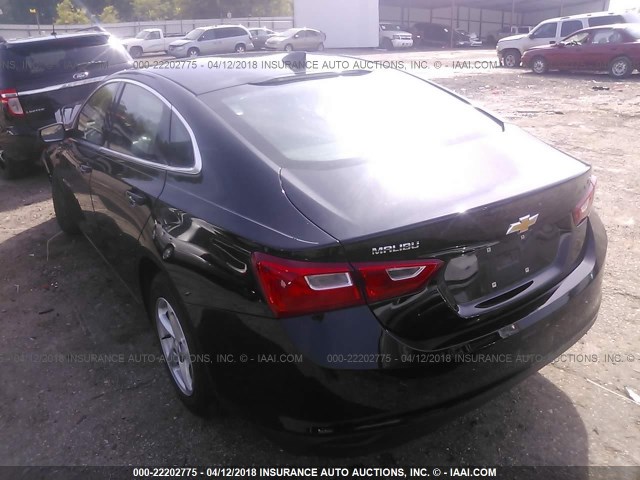 1G1ZB5ST2GF299951 - 2016 CHEVROLET MALIBU LS შავი ფოტო 3