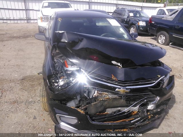 1G1ZB5ST2GF299951 - 2016 CHEVROLET MALIBU LS შავი ფოტო 6