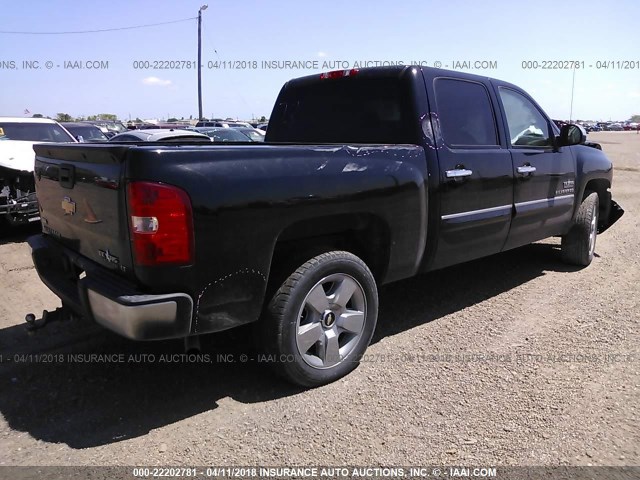 3GCRCSE04AG299525 - 2010 CHEVROLET SILVERADO C1500 LT BLACK photo 4