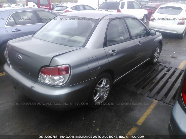 JF1GD61637H518212 - 2007 SUBARU IMPREZA 2.5I SILVER photo 4