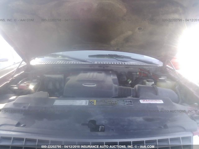 1FMPU16W73LB08425 - 2003 FORD EXPEDITION XLT წითელი ფოტო 10