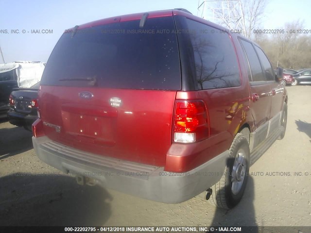 1FMPU16W73LB08425 - 2003 FORD EXPEDITION XLT RED photo 4
