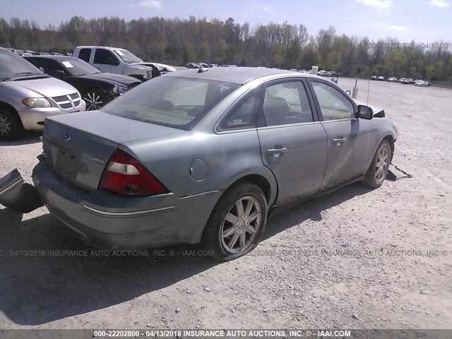 1FAFP25197G115500 - 2007 FORD FIVE HUNDRED LIMITED GRAY photo 4