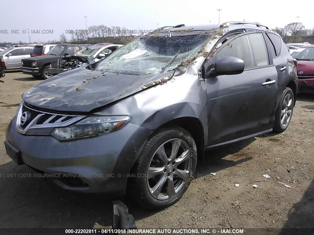 JN8AZ1MW4EW518913 - 2014 NISSAN Murano S/SL/SV/LE GRAY photo 2