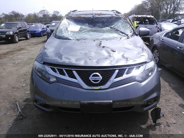 JN8AZ1MW4EW518913 - 2014 NISSAN Murano S/SL/SV/LE GRAY photo 6