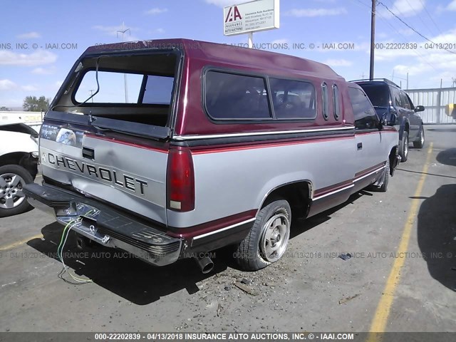 1GCDC14K8JE125133 - 1988 CHEVROLET GMT-400 C1500 RED photo 4