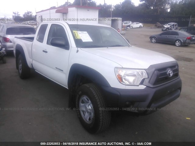 5TFUX4EN4FX035035 - 2015 TOYOTA TACOMA ACCESS CAB WHITE photo 1