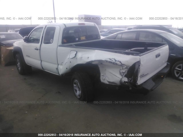 5TFUX4EN4FX035035 - 2015 TOYOTA TACOMA ACCESS CAB WHITE photo 3