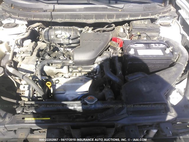 JN8AS5MT6BW168780 - 2011 NISSAN ROGUE S/SV/KROM SILVER photo 10