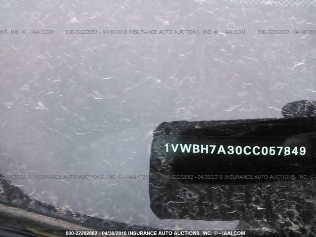 1VWBH7A30CC057849 - 2012 VOLKSWAGEN PASSAT SE BLACK photo 9