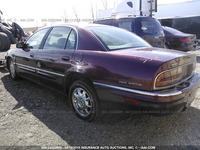 1G4CW54K134185480 - 2003 BUICK PARK AVENUE  MAROON photo 3