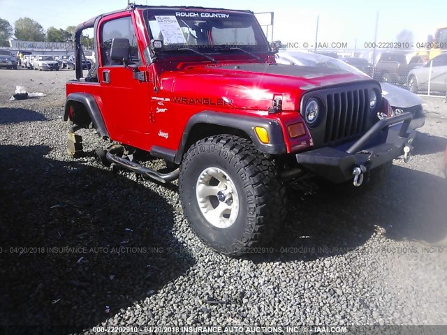 1J4FA49S41P332609 - 2001 JEEP WRANGLER / TJ SPORT RED photo 1