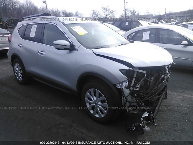 KNMAT2MV5HP571158 - 2017 NISSAN ROGUE S/SV SILVER photo 1