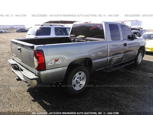 2GCEK19B561145302 - 2006 CHEVROLET SILVERADO K1500 GRAY photo 4