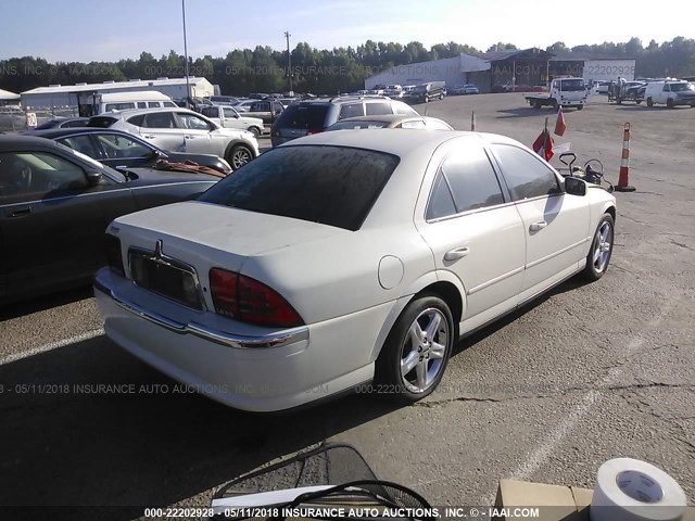 1LNHM87A22Y613516 - 2002 LINCOLN LS WHITE photo 4