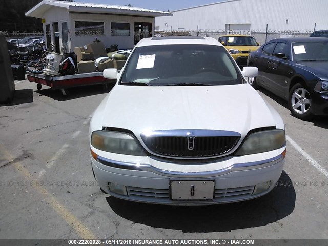 1LNHM87A22Y613516 - 2002 LINCOLN LS WHITE photo 6