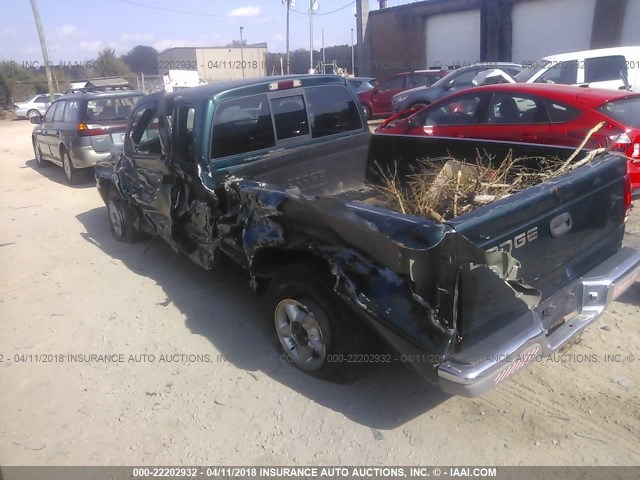 1B7GL22X4WS665380 - 1998 DODGE DAKOTA GREEN photo 3