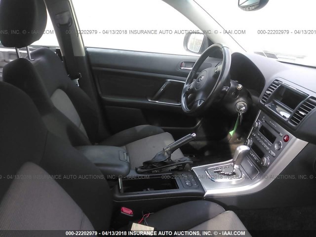 4S3BL686454219006 - 2005 SUBARU LEGACY GT SILVER photo 5