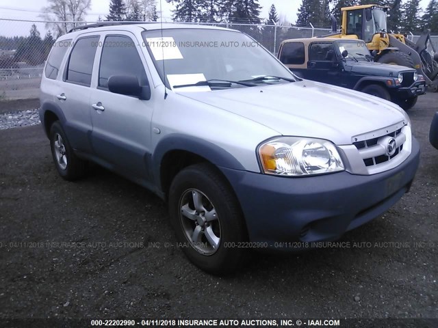 4F2YZ02Z76KM08884 - 2006 MAZDA TRIBUTE I SILVER photo 1