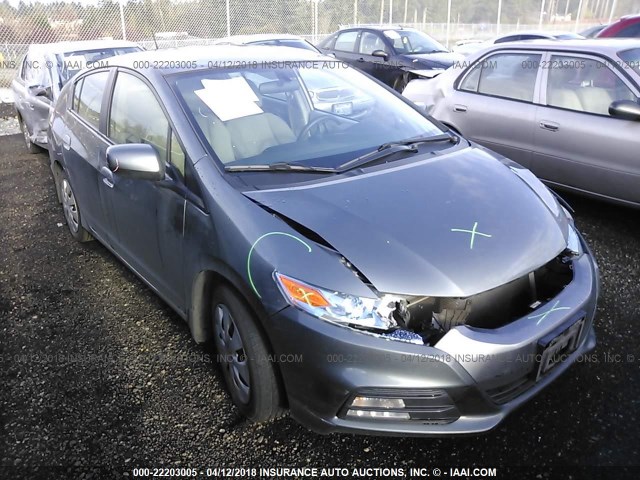 JHMZE2H55DS001707 - 2013 HONDA INSIGHT LX GRAY photo 1