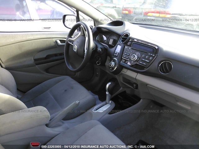 JHMZE2H55DS001707 - 2013 HONDA INSIGHT LX GRAY photo 5