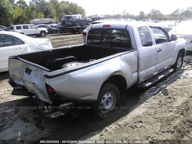 5TETX22NX8Z536642 - 2008 TOYOTA TACOMA ACCESS CAB Күміс фото 4
