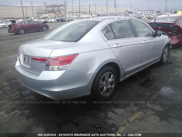 1HGCP2F4XCA080115 - 2012 HONDA ACCORD LXP SILVER photo 4