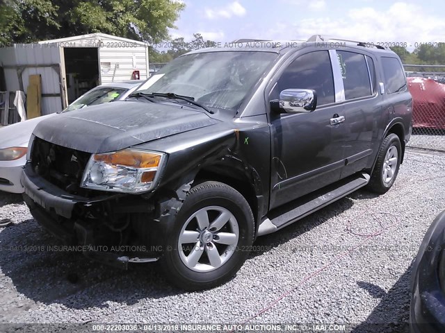 5N1AA0NC5CN603985 - 2012 NISSAN ARMADA SV/SL/PLATINUM GRAY photo 2