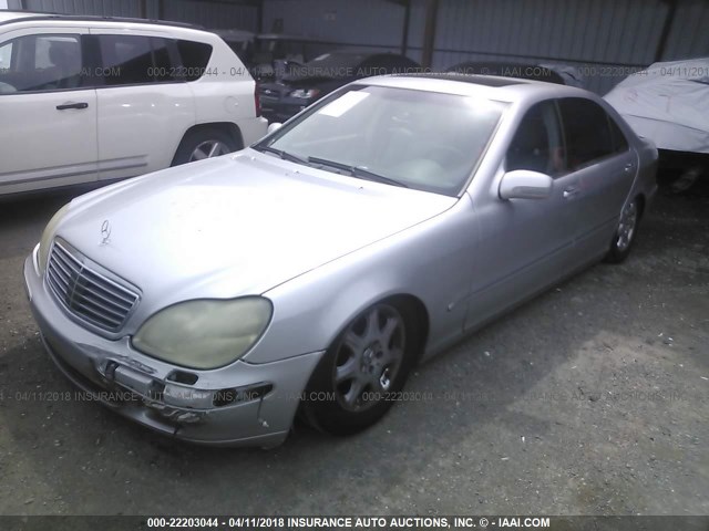 WDBNG70J71A186844 - 2001 MERCEDES-BENZ S 430 SILVER photo 2