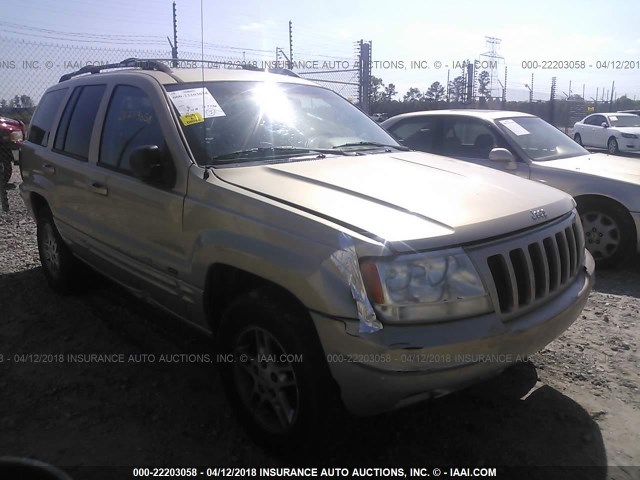 1J4G258SXYC256498 - 2000 JEEP GRAND CHEROKEE LIMITED GOLD photo 1