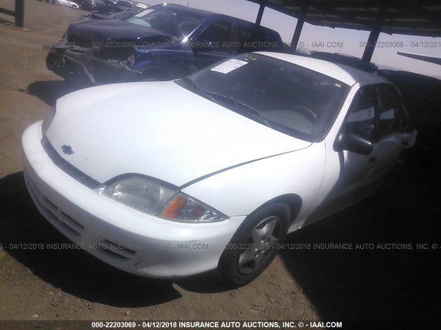 1G1JC524X17154404 - 2001 CHEVROLET CAVALIER CNG WHITE photo 2