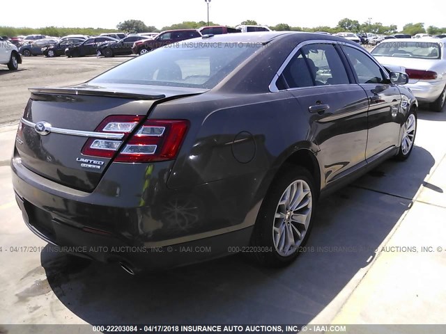 1FAHP2F84FG106237 - 2015 FORD TAURUS LIMITED BROWN photo 4