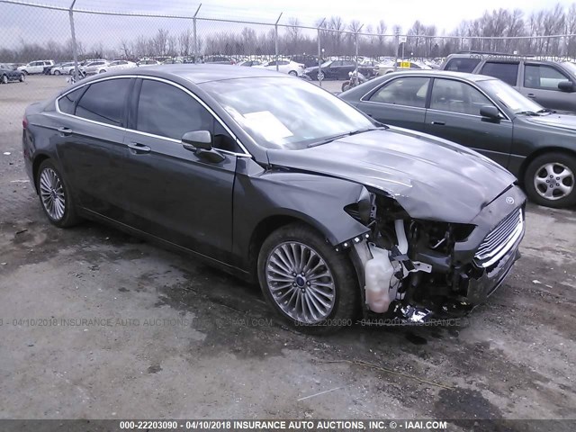 3FA6P0K98GR369593 - 2016 FORD FUSION TITANIUM GRAY photo 1